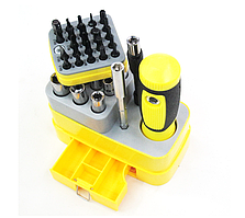 Набір викруток і головок 39в1 709 у зручному органайзері та потужною ручкою