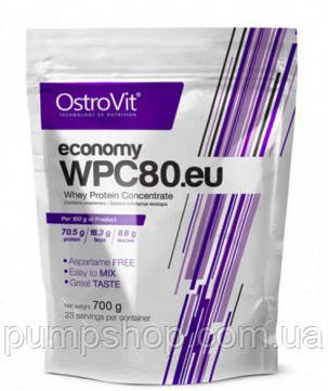 Сироватковий протеїн OstroVit Economy WPC 80 700 г, фото 1