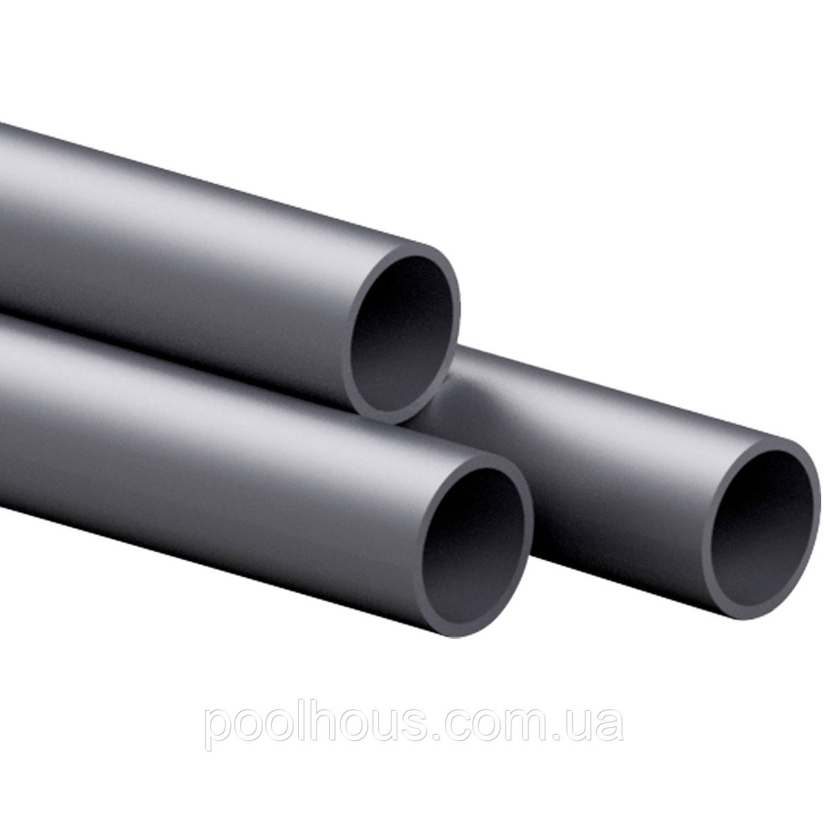 Lareter Труба НПВХ (PVC-U) напірна клейова Lareter PN16 d63 мм, без розтрубу, 5 м
