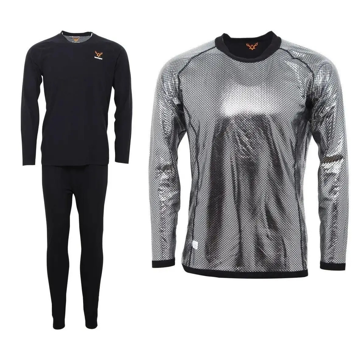 Комплект чоловічої термобілизни Remington Thermal Reflective (Чорний) S