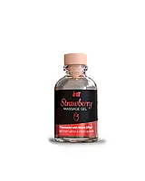 Зігрівальний масажний гель для інтимних зон Intt Strawberry зі смаком полуниці, 30 мл AIW Or2236, фото 2