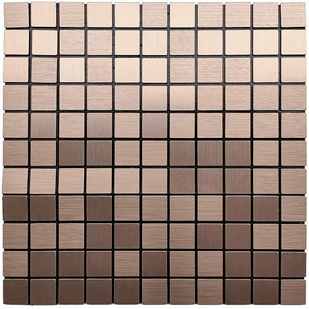 Самоклеюча алюмінієва плитка мідна мозаїка 300х300х3мм SW-00001157, фото 2