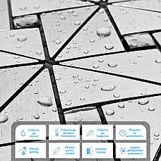Самоклеюча алюмінієва плитка срібло зі стразами 300х300х3мм SW-00001325 (D), фото 2