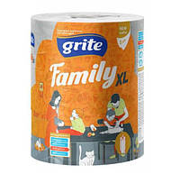 Полотенце бумажное Grite Family XL 2 шара 1 штука 45 м бумажное (348613/3RFAMI2201 )