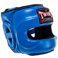 Шлем боксерский кожаный с бампером TWN STEEL FRAME BO-0573 (размеры М-XL)