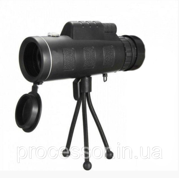 Монокуляр монокль Globus Panda, KL-1040, 40x60, 1500m/950m чорний з триногою, фото 1