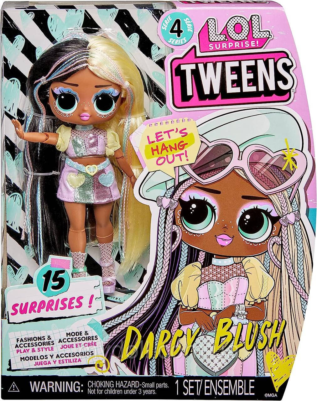Лялька ЛОЛ Дарсі Блаш Твінс LOL Surprise Darcy Blush Tweens Series 4 Fashion Doll 588740 MGA Оригінал