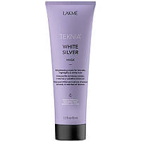 Тонирующая маска для нейтрализации желтого оттенка Lakme Teknia White Silver Mask 50 мл 44023