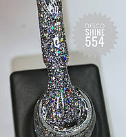 Светоотражающий гель лак Designer professional disco shine объем 9 мл цвет серебристый глитерный