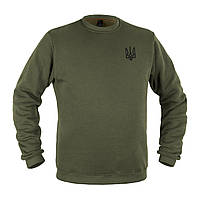 Світшот зимовий Тризуб Logo Olive Drab M