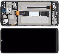 Дисплей Xiaomi Redmi 12C модуль в сборе с тачскрином и рамкой, Original PRC, черный