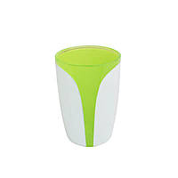 Склянка біло-зелена Trento Arte Green