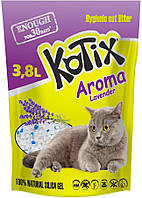 Kotix Aroma Lavender Котикс с ароматом лаванды силикагелевый наполнитель 3.8 л (1.8 кг)