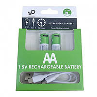Акумуляторна батарея Smartoools AA 1.5V,  Li-Ion, зарядка по Type-C, упаковка 2 шт