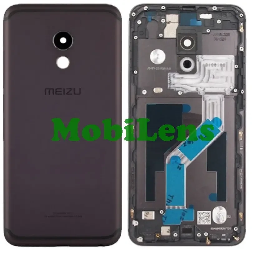 Meizu Pro 6, M570H Задня кришка чорна + скло камери Original *PRC