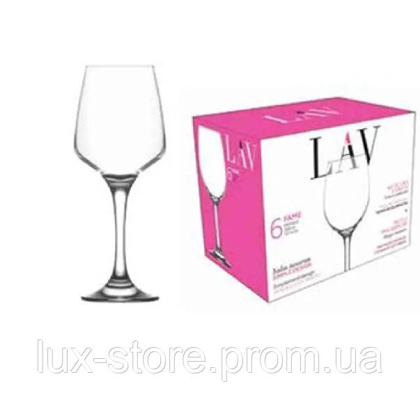 Набор бокалов для вина Lav Lal LAL-569F 6 шт 330 мл d - фото 1 - id-p2048504036