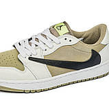 Баскетбольні кросівки Jordan 1 Retro Low Travis Scott Golf, фото 6