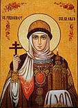 Ікона з бурштину Свята Ольга, фото 2