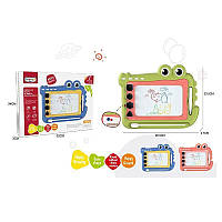Дитяча дошка для малювання з кольоровими зонами та печатками