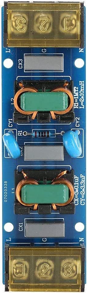 Фільтр живлення EMI 25А, мережевий фільтр, двоступеневий