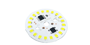 Світлодіодний LED-модуль 9Вт, 30мм AC220В плата для ремонту ламп 9Вт, холодний білий, фото 2