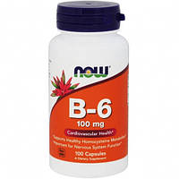 Vitamin B6 100 mg NOW, 100 капсул