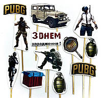 Набор топперов для мальчиков PUBG