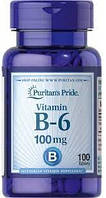 Vitamin B-6 100 mg Puritan's Pride, 100 таблеток