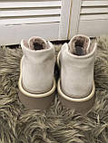Dior loro Жіночі зимові лофери туфлі черевики натуральна бежева замша Диор Лоро, фото 6