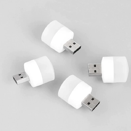 Мини USB LED светильник, ночник для ноутбука, повербанка, пк Asnak 1W USB лампочка, USB фонарик, белый - фото 1 - id-p2048579597