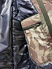 Бушлат зимовий Кордон-7 ЗСУ ріпстоп мультикам з підкладкою Omni-Heat, чоловіча зимова камуфляжна куртка, фото 6
