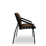 Стілець для дачі "Парма" Венге з металу та дерева, Mix-Line , колір чорний, фото 3