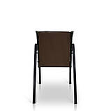 Стілець для дачі "Парма" Венге з металу та дерева, Mix-Line , колір чорний, фото 7