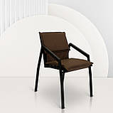 Стілець для дачі "Парма" Венге з металу та дерева, Mix-Line , колір чорний, фото 2