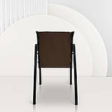 Стілець для дачі "Парма" Венге з металу та дерева, Mix-Line , колір чорний, фото 6