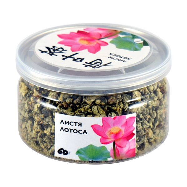 Добавка до чаю у банці Листя лотоса 60 г, фото 1