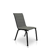 Стілець для дачі "Палермо" Сірий з металу та сітки ПВХ, Mix-Line , колір чорний, фото 10