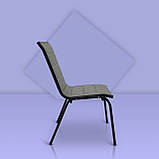 Стілець для дачі "Палермо" Сірий з металу та сітки ПВХ, Mix-Line , колір чорний, фото 2