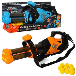 Дитячий іграшковий кулемет-бластер Power Popper Gun YG02P (стріляє м'якими кулями), фото 3