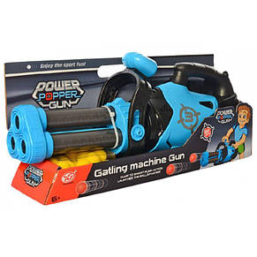 Дитячий іграшковий кулемет-бластер Power Popper Gun YG02P (стріляє м'якими кулями), фото 1
