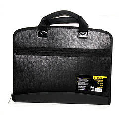 Портфель пластиковий 4 відділення B4 з органайзером SOZ 5076 чорний