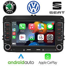 Автомагнітола штатна Android 2Din 9070-J для Volkswagen, Skoda, Seat (2/32GB, 4 ядра, Android Auto, CarPlay)