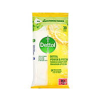 Влажные салфетки для уборки Dettol Lemon (30 шт.)