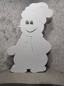 Сніговик №2 з пінопласту заввишки 100 см на 65 см Товщ 10см