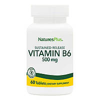 Vitamin B6 500 mg Natures Plus, 60 таблеток