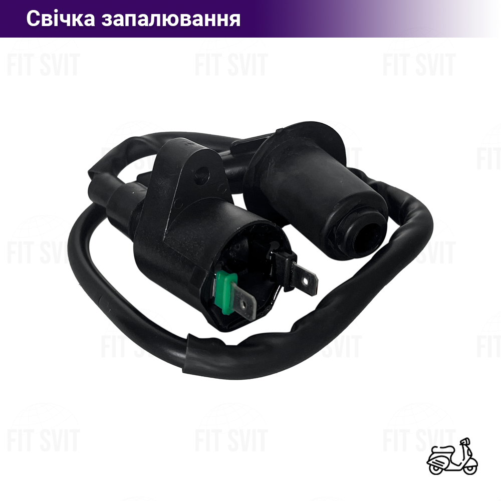 Котушка запалювання на скутер Honda Dio/Tact, Suzuki Lets, 4Т Yaben GY6 50-150cc з надсвічником