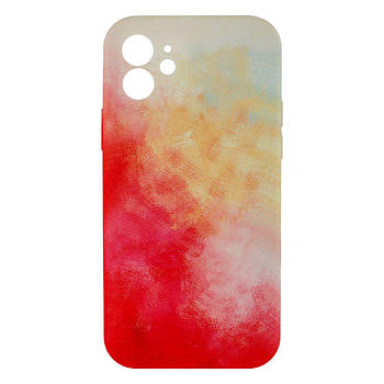 Чохол Figura with Frame для iPhone 12 Бежево-червоний