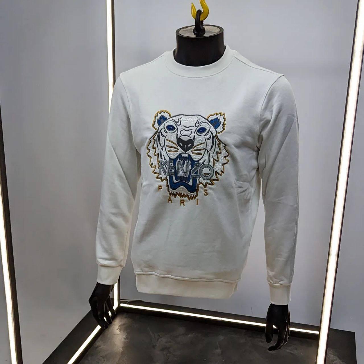 Чоловіча кофта світшот Kenzo CK6786 біла XXL, фото 1