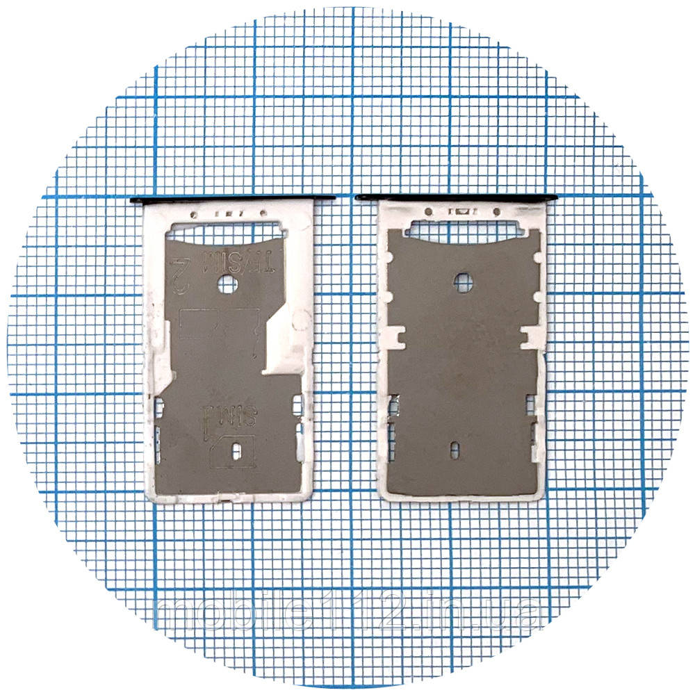 Тримач SIM карти та карти пам'яті Xiaomi Redmi 4X чорний 2 SIM(1 SIM + Micro SD), фото 1