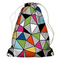 Рюкзак-мешок Разноцветные треугольники